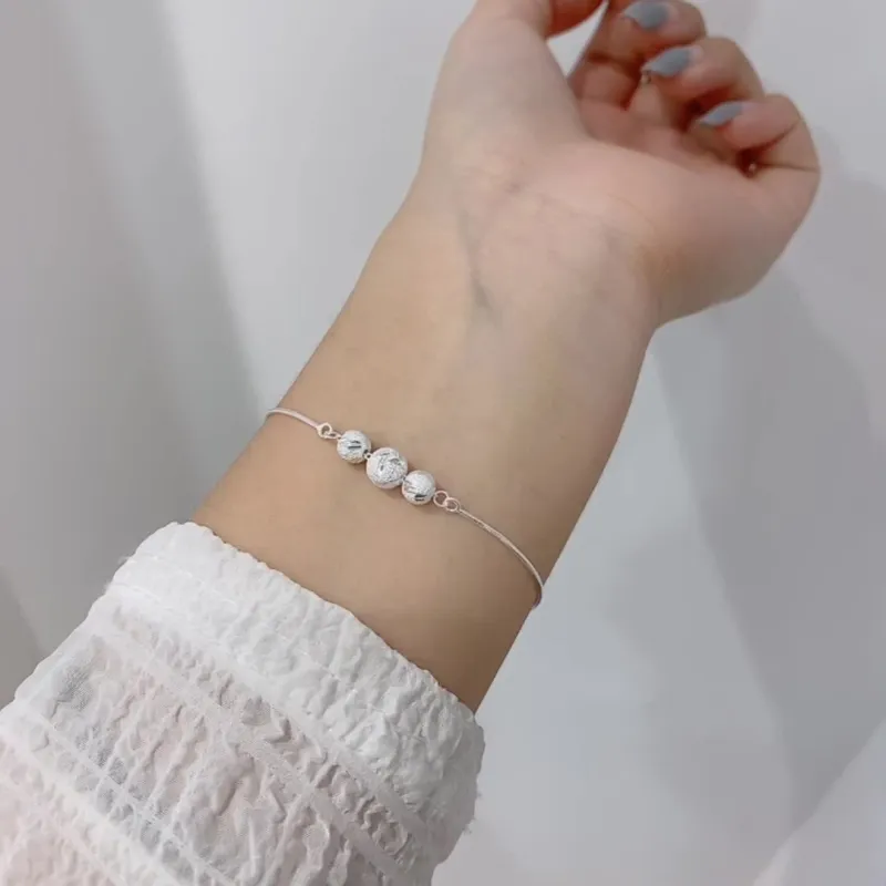 HAOYINFANG 990 Silver Bracelets Women's-1