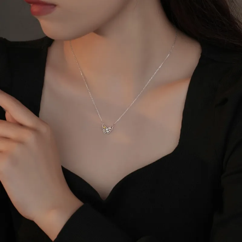 HAOYINFANG S925 Silver Necklaces Women's-2