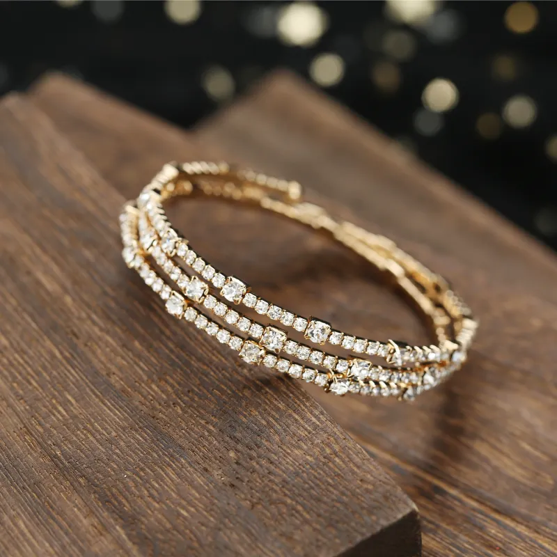 HAOYINFANG Copper Alloy Bangles Women's-6