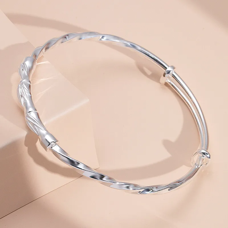 HAOYINFANG 999 Fine Silver Sterling Silver Bracelets Unisex-3