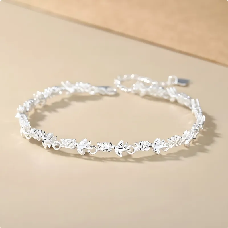 HAOYINFANG S999 Fine Silver Bracelets Women's-1
