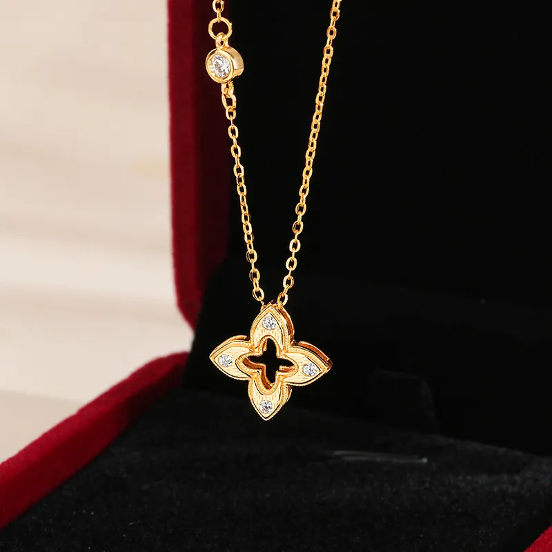 HAOYINFANG 925 Sterling Silver Necklaces Women's-3