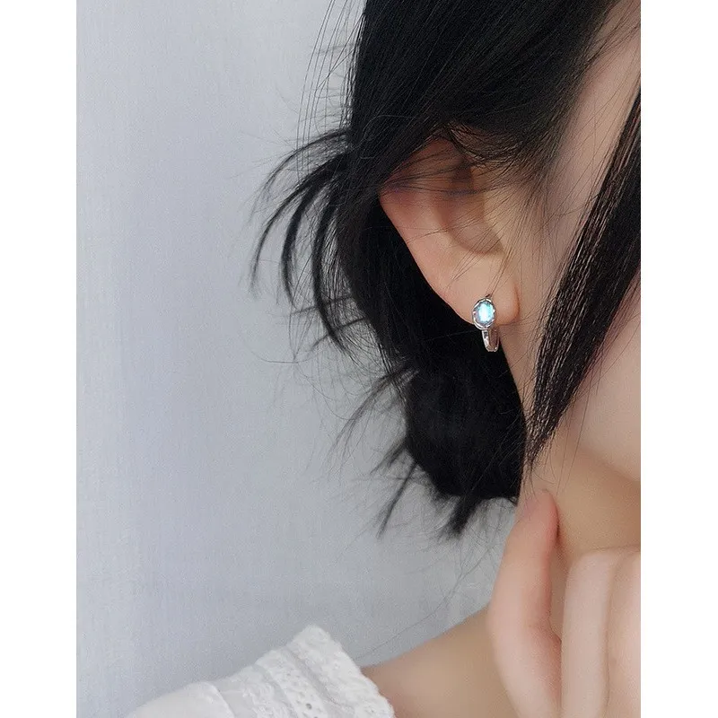 HAOYINFANG 925 Sterling Silver Earrings Women's-1