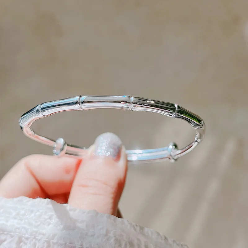 HAOYINFANG 999 Fine Silver Sterling Silver Bracelets Women's-4