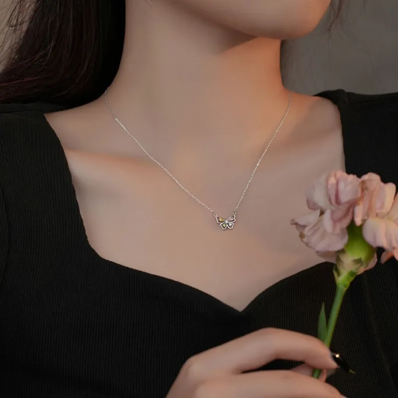 HAOYINFANG S925 Silver Necklaces Women's-1