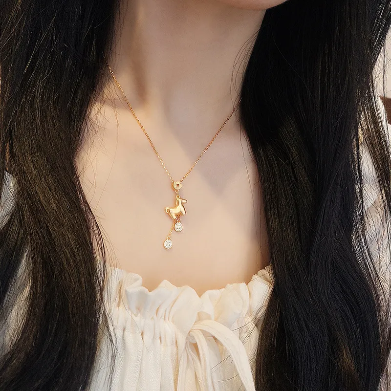 HAOYINFANG 925 Sterling Silver Necklaces Women's-1