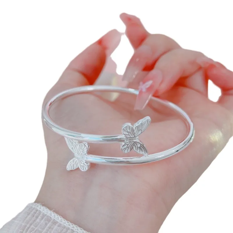 HAOYINFANG 999 Fine Silver Sterling Silver Bracelets Women's-3
