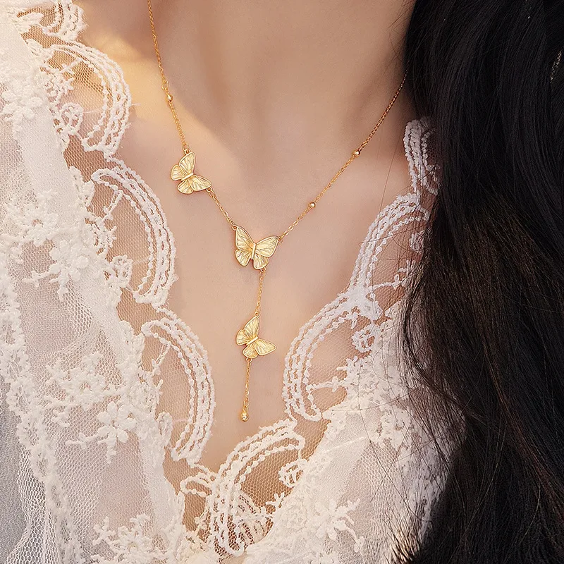 HAOYINFANG 925 Sterling Silver Necklaces Women's-1