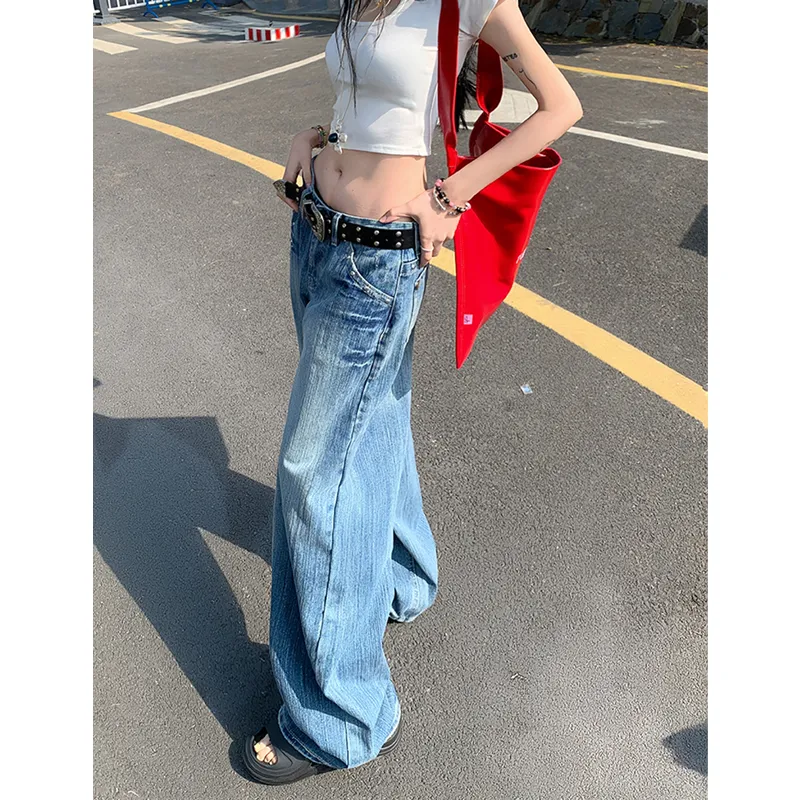 ZXZA Jeans Women's Vintage Blue-2