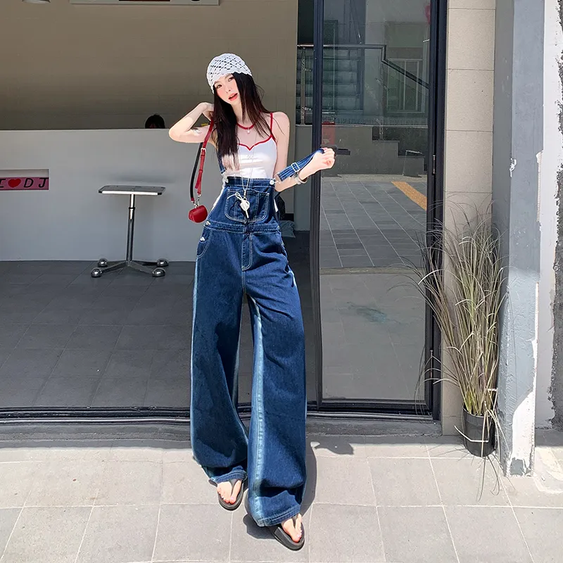 ZXZA Overalls Women's Dark Blue-5