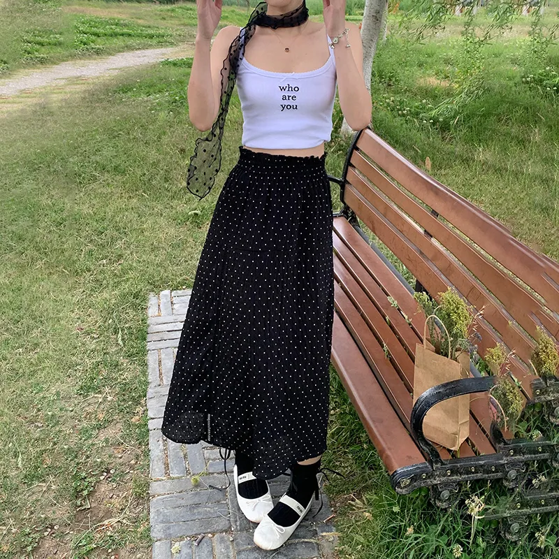 ZXZA Casual Long Skirts Women's-3