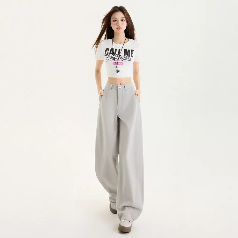 ZXZA Jeans Women's Morandi Gray-9