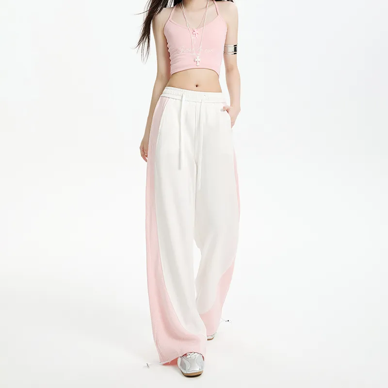 ZXZA Casual Pants Women's Millennial Pink-5
