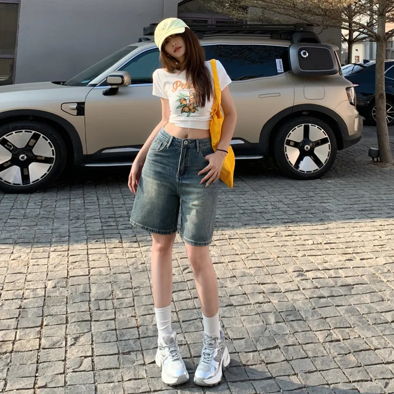 ZXZA Denim Shorts Women's-5