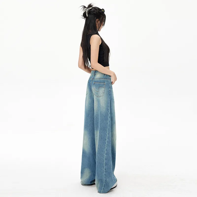 ZXZA Jeans Women's Vintage Blue-11