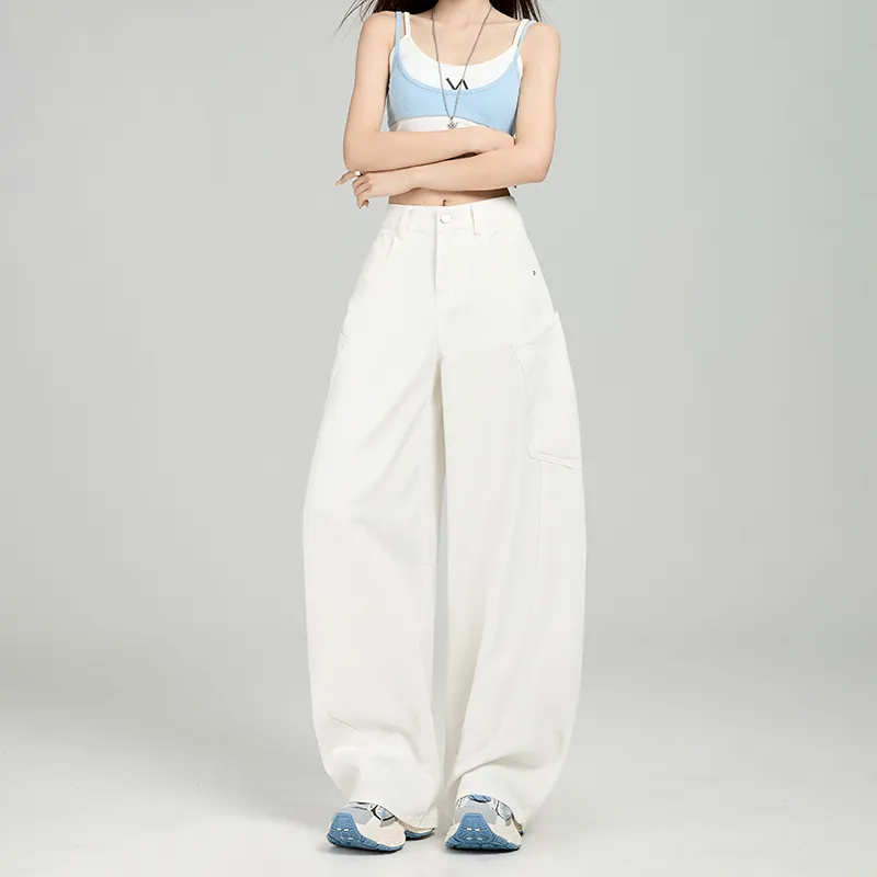 ZXZA Jeans Women's White-2