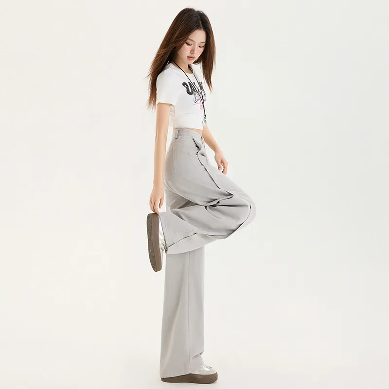 ZXZA Jeans Women's Morandi Gray-13