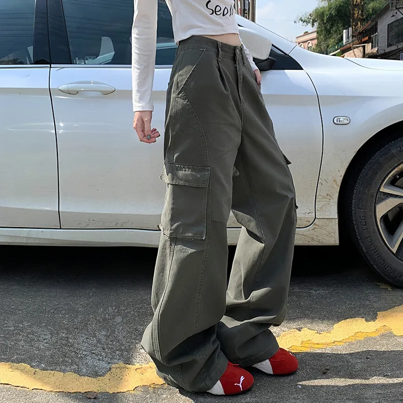 ZXZA Cargo Pants Women's Dark Wheat-9