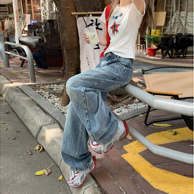 ZXZA Jeans Women's Vintage Blue-13