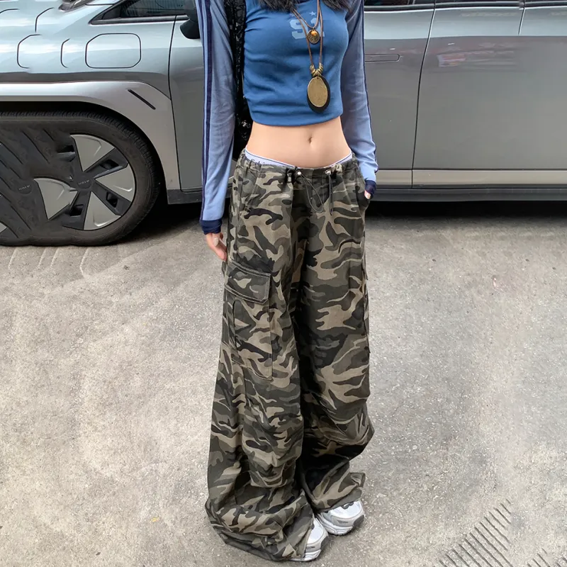 ZXZA Cargo Pants Women's Camouflage-6