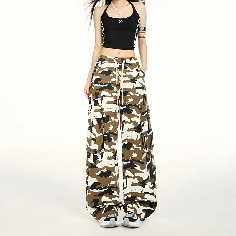 ZXZA Jeans Women's Camouflage-2