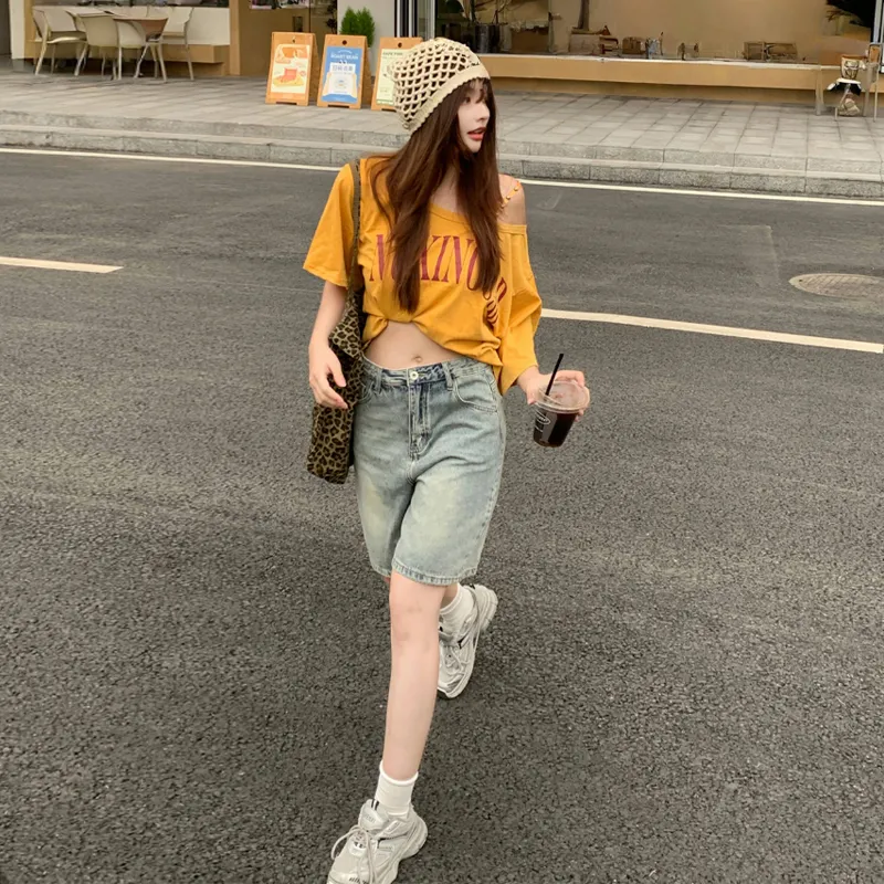 ZXZA Denim Shorts Women's-12