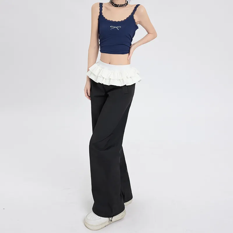 ZXZA Casual Pants Women's Black-3