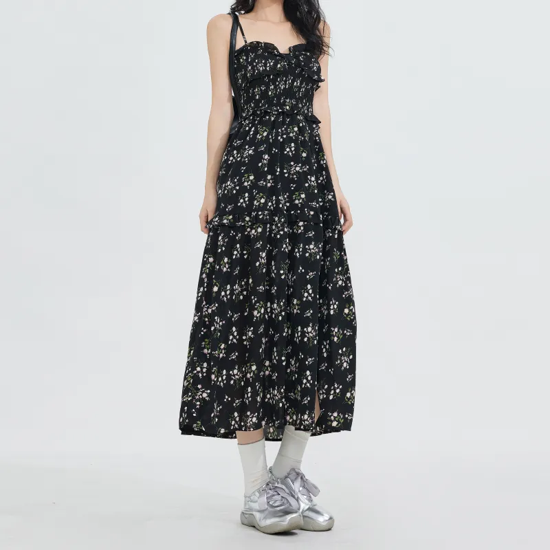 ZXZA Casual Long Skirts Women's Black-2