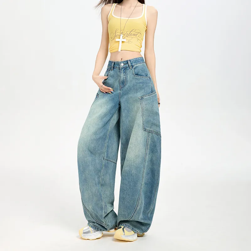 ZXZA Jeans Women's Blue-3