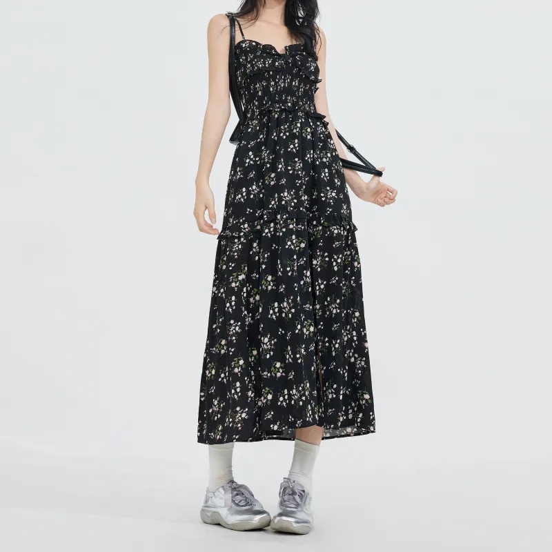ZXZA Casual Long Skirts Women's Black-6