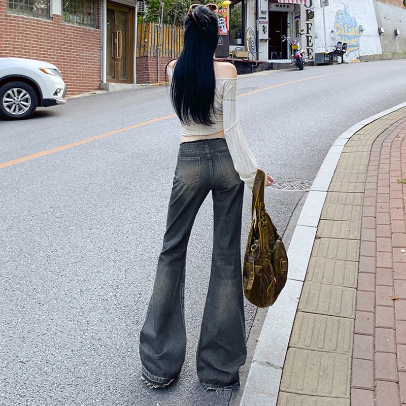 ZXZA Jeans Women's Vintage Blue-6