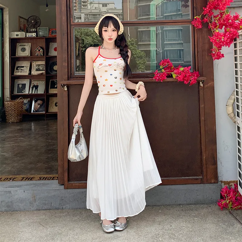 ZXZA Casual Long Skirts Women's-9