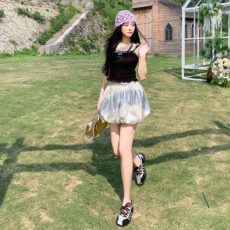 ZXZA Casual Short Skirts Women's-5