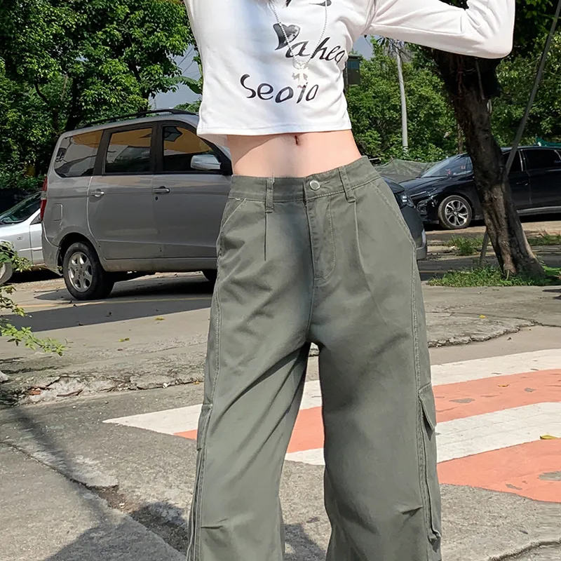 ZXZA Cargo Pants Women's Dark Wheat-4