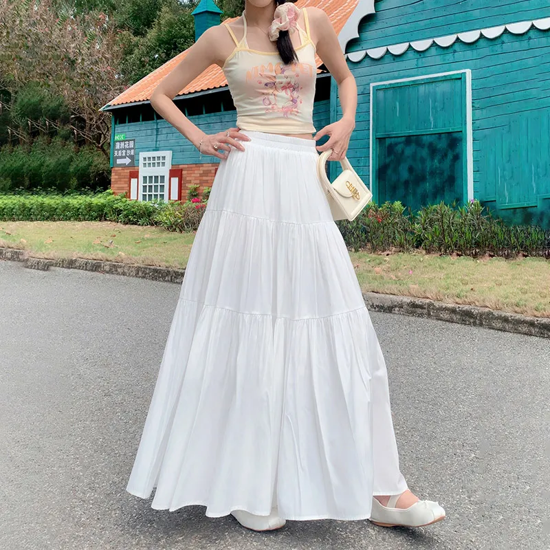 ZXZA Casual Long Skirts Women's-7