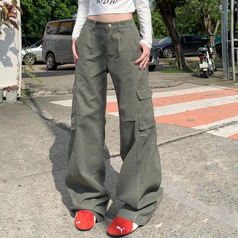ZXZA Cargo Pants Women's Dark Wheat-5
