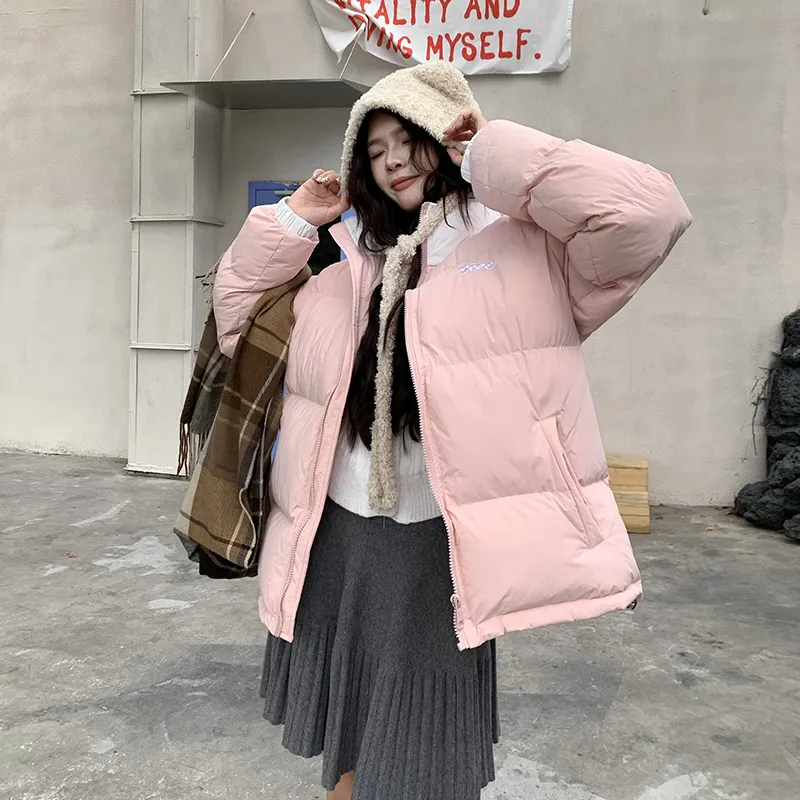 ZXZA Puffer Jacket Women's Pink-3