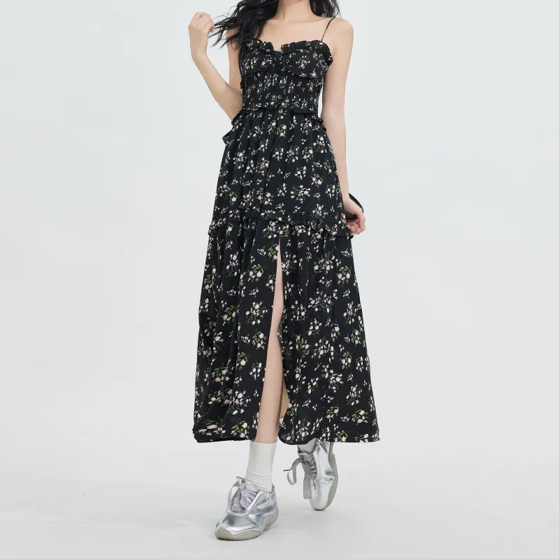 ZXZA Casual Long Skirts Women's Black-4