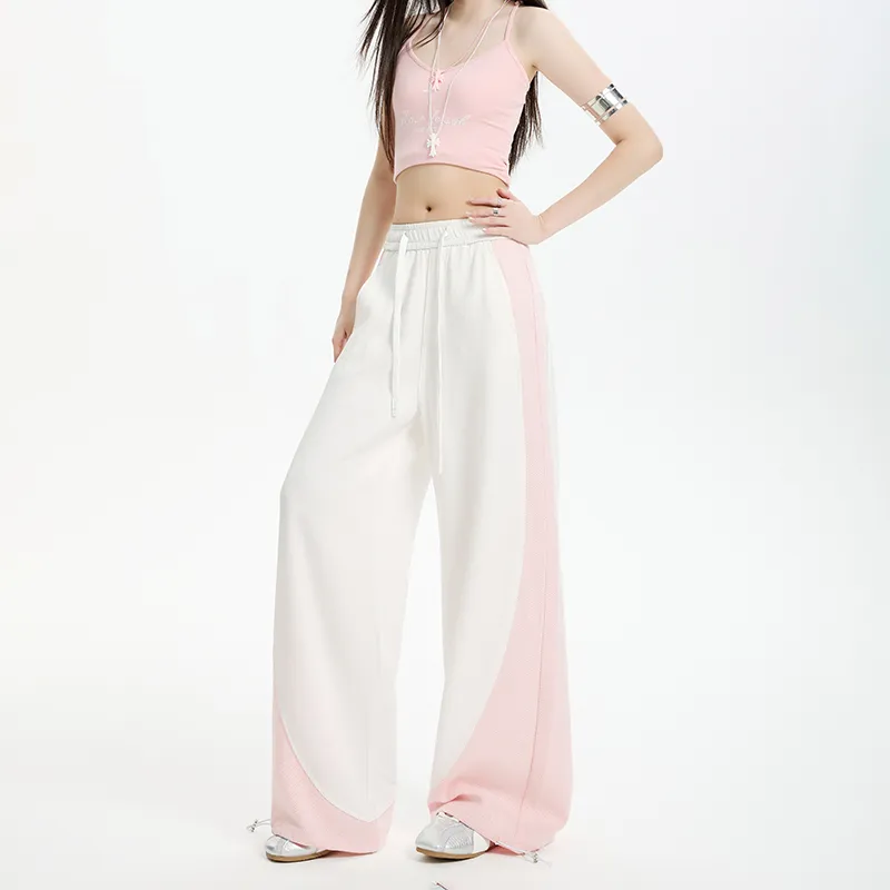 ZXZA Casual Pants Women's Millennial Pink-4