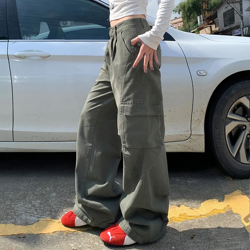 ZXZA Cargo Pants Women's Dark Wheat-8