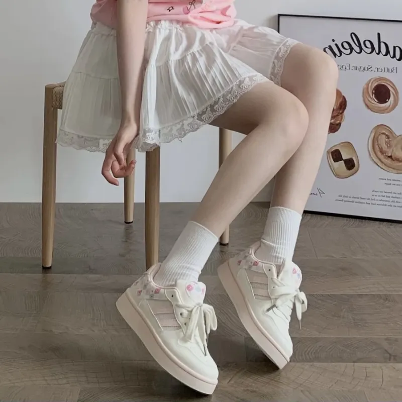 SHUMO Slip Resistant Cushioning Abrasion Resistant Breathable Low Top Skateboard Shoes Women's-6