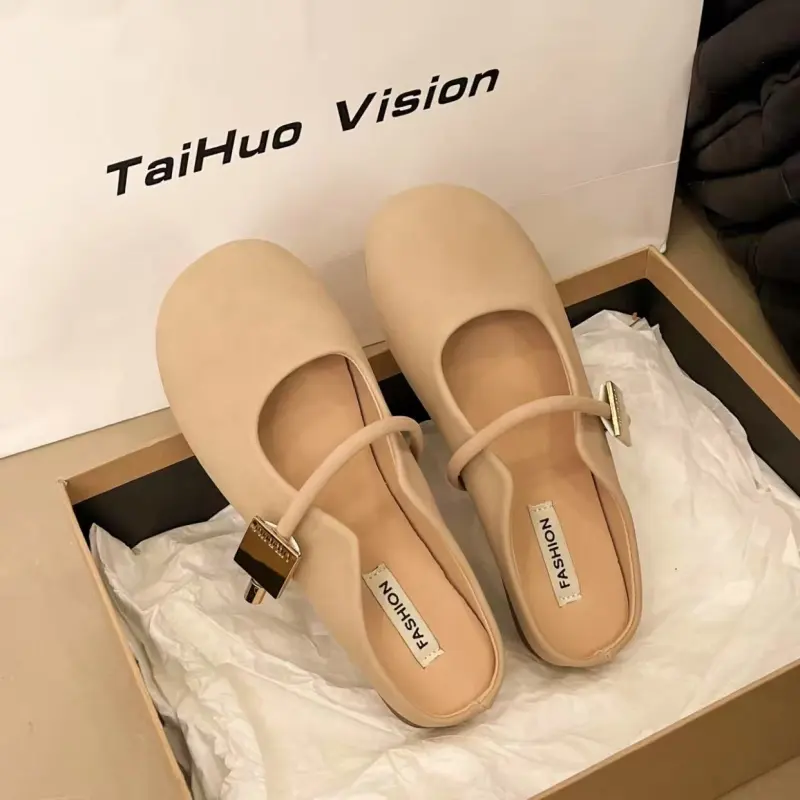 SHUMO Quiet Odor Resistant Abrasion Resistant Slip Resistant Closed Toe Slippers Women's-2