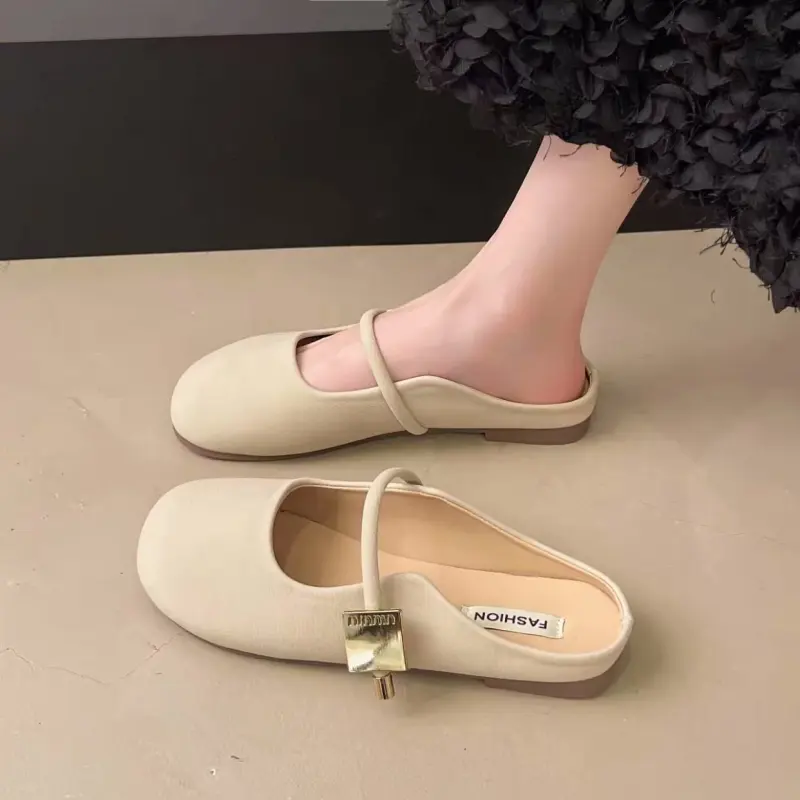 SHUMO Quiet Odor Resistant Abrasion Resistant Slip Resistant Closed Toe Slippers Women's-8