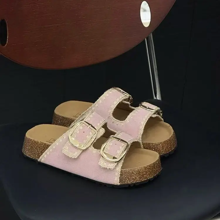 SHUMO Quiet Slip Resistant Abrasion Resistant Slide Slippers Women's-3