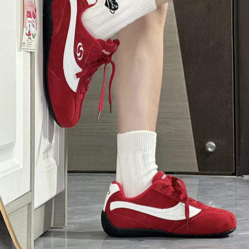 SHUMO Shock Absorbers Slip Resistant, Abrasion Resistant, Breathable Low Top Casual Shoes Unisex-7