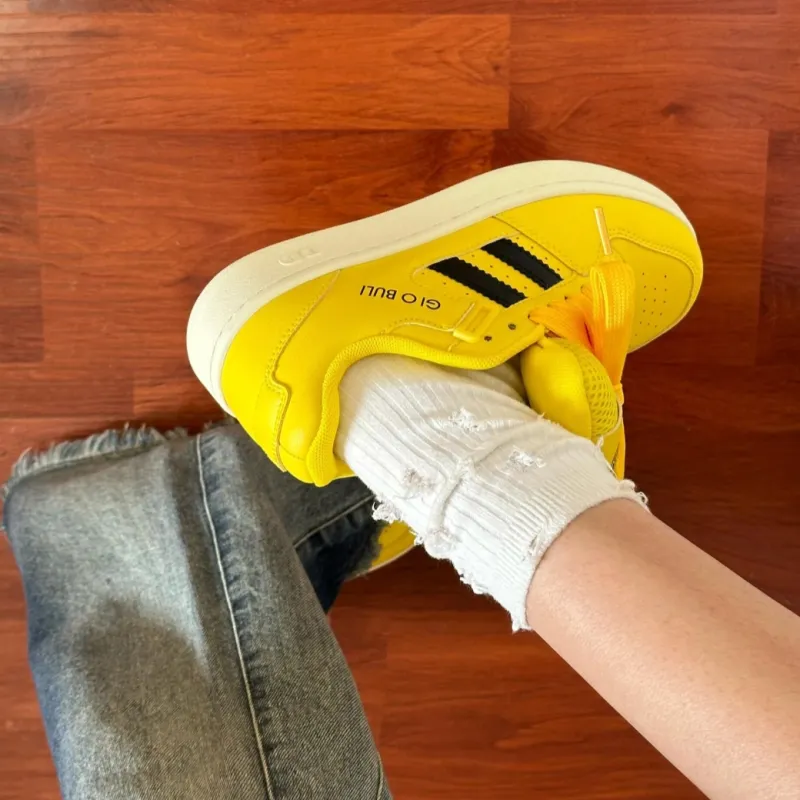 SHUMO Anti Slip Wear Resistant Breathable Height Increasing Low Top Skateboard Shoes Unisex Bumblebee-1