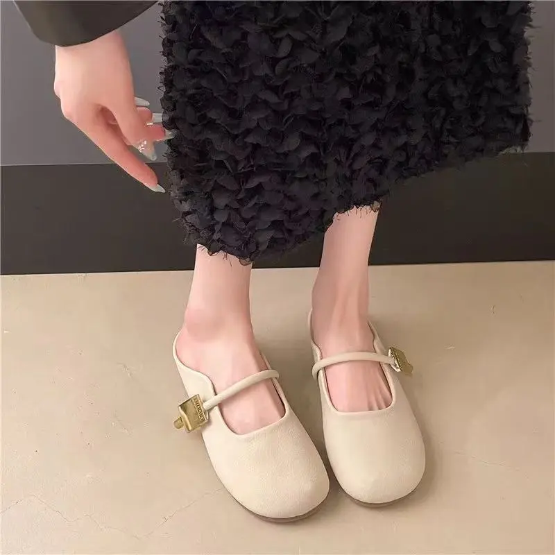 SHUMO Quiet Odor Resistant Abrasion Resistant Slip Resistant Closed Toe Slippers Women's-6