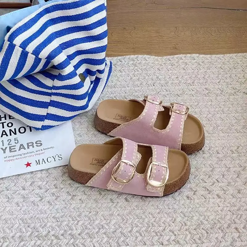 SHUMO Quiet Slip Resistant Abrasion Resistant Slide Slippers Women's-2