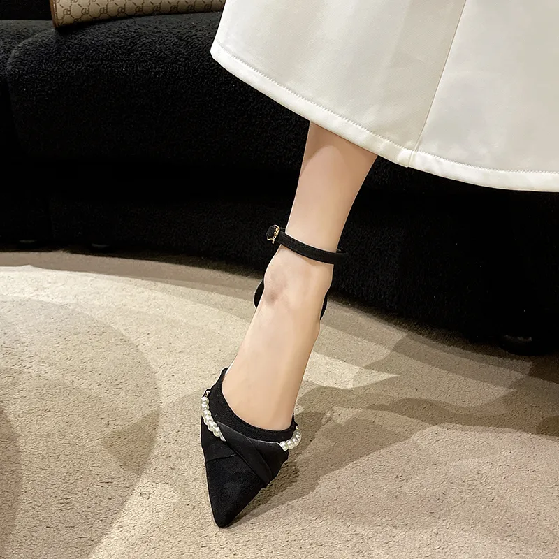 SHUMO Chunky Heel High Heels Women's-8