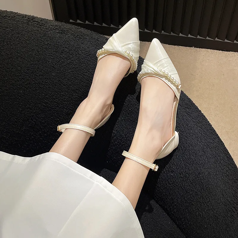 SHUMO Chunky Heel High Heels Women's-3